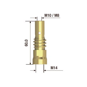 FUBAG Адаптер контактного наконечника сварочного аппарата  M10х60 мм (2 шт.) в Воронеже фото