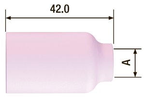 FUBAG    Сопло керамическое для газовой линзы №5 ф8 FB TIG 17-18-26 (2 шт.) в Воронеже фото