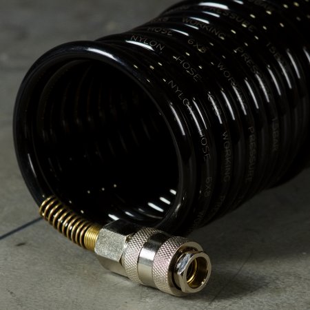 Шланг спиральный FUBAG с фитингами рапид, нейлон, 10 бар, 6 x 8 мм, 15 м в Воронеже фото