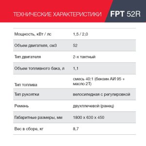 Бензиновый триммер FUBAG FPT 52R в Воронеже фото